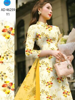 Vải Áo Dài Hoa Đều AD 46259