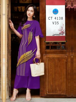 Vải Áo Dài Hoa In 3D AD CT4138
