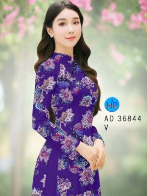 Vải Áo Dài Hoa Đều AD 36844