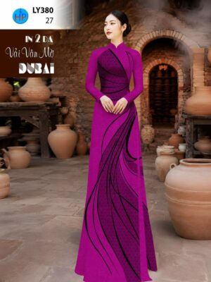 Vải Áo Dài In 2 Da AD LY380