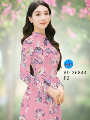 Vải Áo Dài Hoa Đều AD 36844