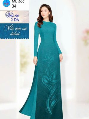 Vải Áo Dài Hoa in 4D AD ML366