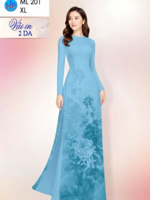 Vải Áo Dài Hoa Cúc AD ML201