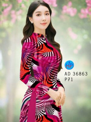 Vải Áo Dài Hoa Văn AD 36863