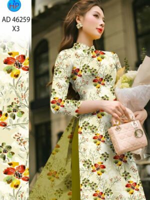 Vải Áo Dài Hoa Đều AD 46259