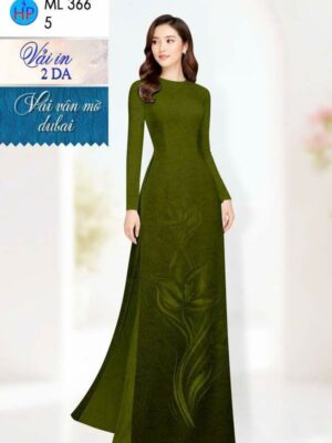 Vải Áo Dài Hoa in 4D AD ML366