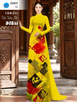 Vải Áo Dài Hoa Văn AD LY377