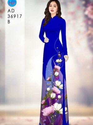 Vải Áo Dài Hoa Cúc AD 36917