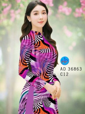 Vải Áo Dài Hoa Văn AD 36863