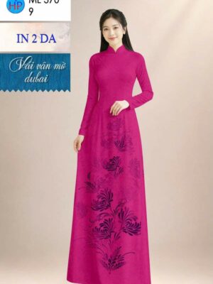 Vải Áo Dài Hoa In 4D AD ML370