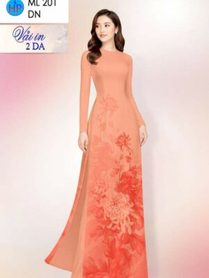 Vải Áo Dài Hoa Cúc AD ML201