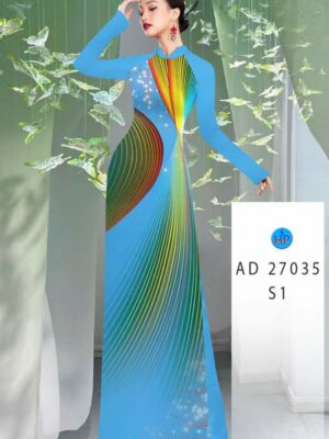 Vải Áo Dài Hoa Văn AD 27035