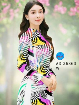 Vải Áo Dài Hoa Văn AD 36863