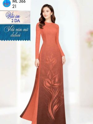 Vải Áo Dài Hoa in 4D AD ML366