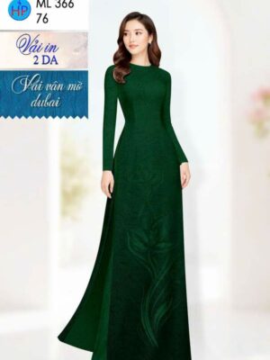Vải Áo Dài Hoa in 4D AD ML366
