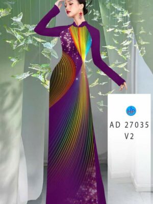 Vải Áo Dài Hoa Văn AD 27035