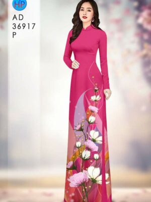 Vải Áo Dài Hoa Cúc AD 36917