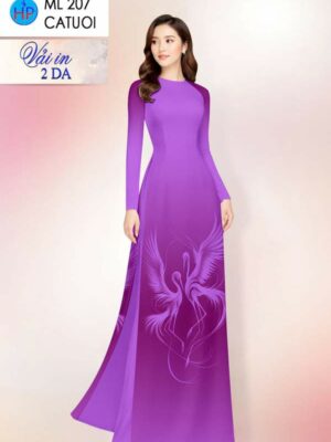Vải Áo Dài In 2 Da AD ML207