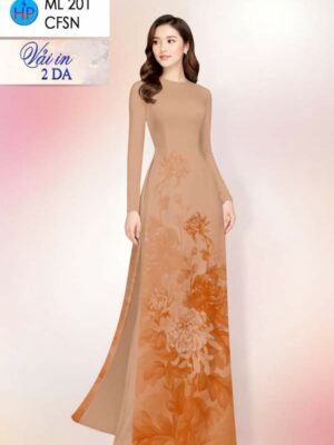 Vải Áo Dài Hoa Cúc AD ML201