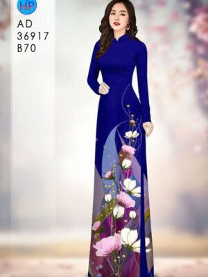 Vải Áo Dài Hoa Cúc AD 36917