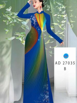 Vải Áo Dài Hoa Văn AD 27035