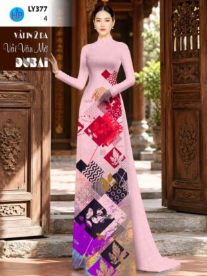 Vải Áo Dài Hoa Văn AD LY377
