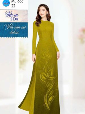 Vải Áo Dài Hoa in 4D AD ML366