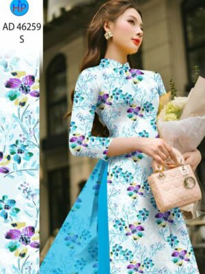 Vải Áo Dài Hoa Đều AD 46259