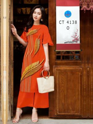 Vải Áo Dài Hoa In 3D AD CT4138
