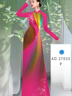 Vải Áo Dài Hoa Văn AD 27035