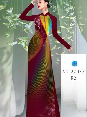 Vải Áo Dài Hoa Văn AD 27035