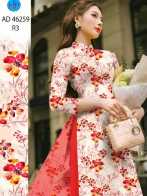 Vải Áo Dài Hoa Đều AD 46259