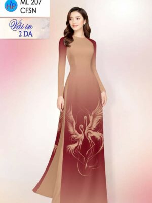 Vải Áo Dài In 2 Da AD ML207