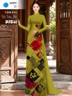 Vải Áo Dài Hoa Văn AD LY377