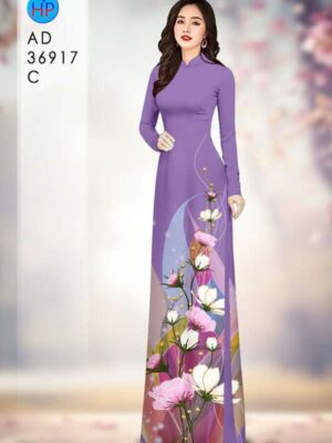 Vải Áo Dài Hoa Cúc AD 36917