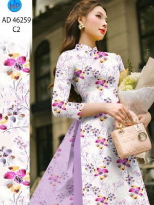 Vải Áo Dài Hoa Đều AD 46259
