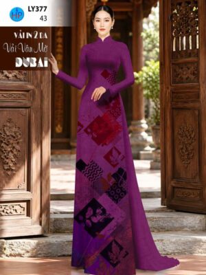Vải Áo Dài Hoa Văn AD LY377
