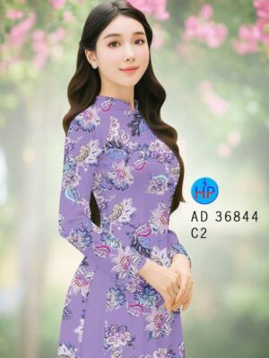 Vải Áo Dài Hoa Đều AD 36844