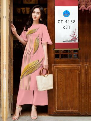 Vải Áo Dài Hoa In 3D AD CT4138