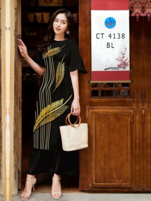Vải Áo Dài Hoa In 3D AD CT4138