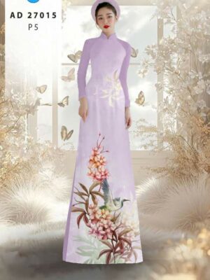 Vải Áo Dài Chim Hạc AD 27015