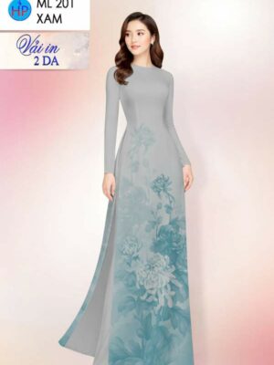 Vải Áo Dài Hoa Cúc AD ML201