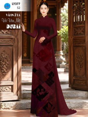 Vải Áo Dài Hoa Văn AD LY377