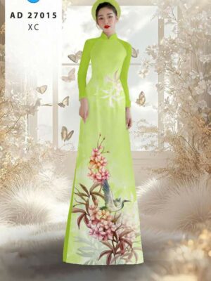 Vải Áo Dài Chim Hạc AD 27015