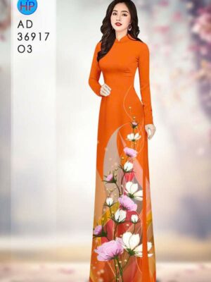 Vải Áo Dài Hoa Cúc AD 36917