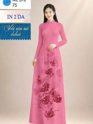 Vải Áo Dài Hoa In 4D AD ML370