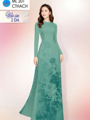 Vải Áo Dài Hoa Cúc AD ML201