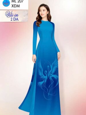 Vải Áo Dài In 2 Da AD ML207