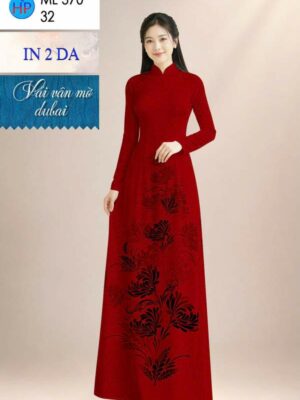 Vải Áo Dài Hoa In 4D AD ML370