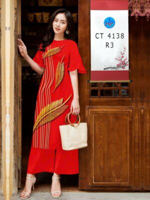 Vải Áo Dài Hoa In 3D AD CT4138